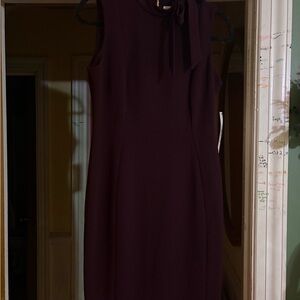 BRAND NEW WITH TAGS Calvin Klein Deep Purple Midi Dress